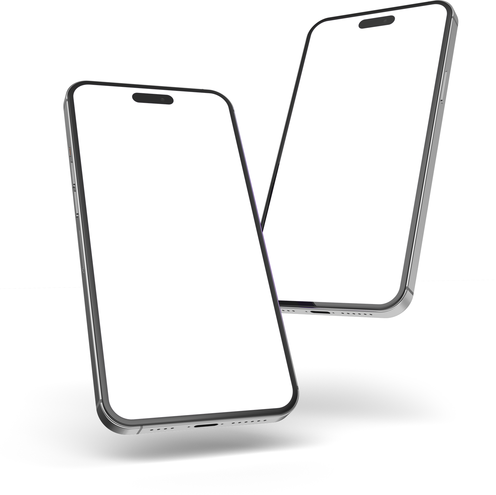 Smartphone realistic 3d render illustration with transparent background